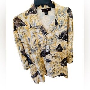 NWT LA Beat tropical button down shirt men’s fun vacation summer casual